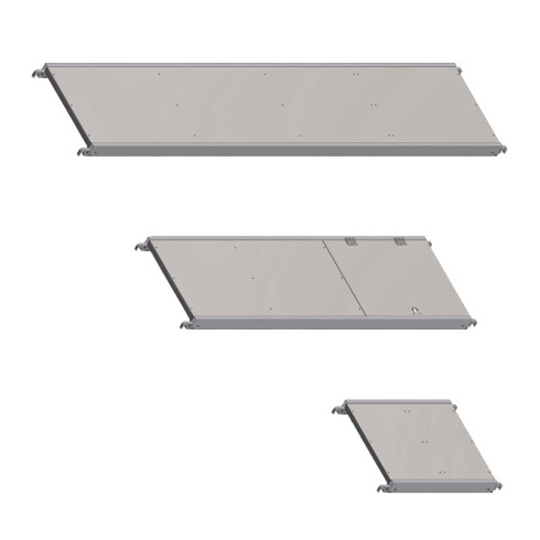 Plattformen 67,5 cm Aluriffelblech für Fassadengerüste