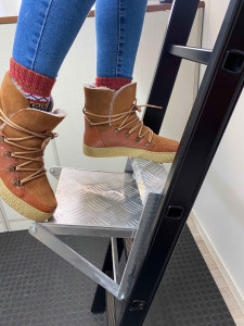 Standpodest Alu natur für Sprossenleitern