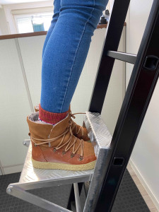 Standpodest Alu natur für Sprossenleitern