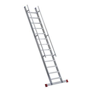 Stufenanlegeleiter 60 cm breit mit Handlauf