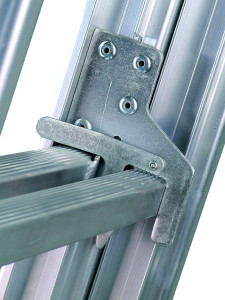 Schiebeleiter Industrieausführung 2-teilig, 41/47 cm breit, unten konisch ausgestellt