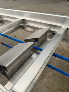 Seilzugleiter Industrieausführung 2-teilig, 41/47 cm breit