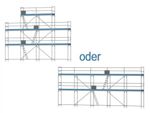 Giebelgerüst klein - 2,5 m Felder